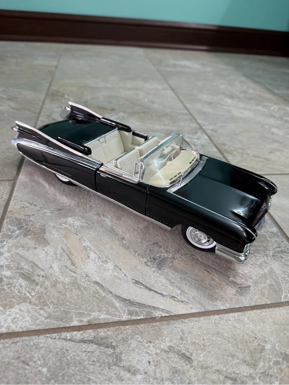 Black Cadillac Eldorado Convertible Diecast Car